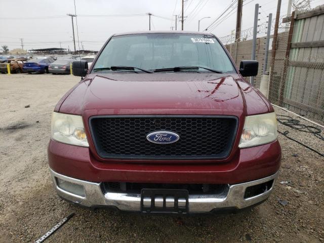 1FTPX12565FB45248 - 2005 FORD F150 BURGUNDY photo 5