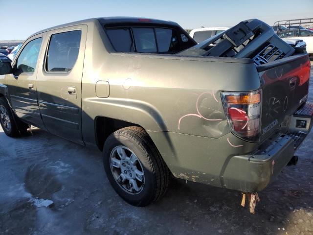 2HJYK16517H536205 - 2007 HONDA RIDGELINE GREEN photo 2