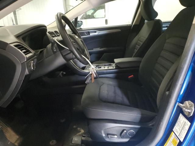 3FA6P0H70JR282512 - 2018 FORD FUSION SE BLUE photo 7