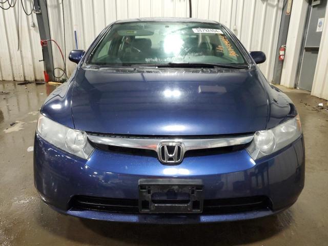 1HGFA165X7L127638 - 2007 HONDA CIVIC LX BLUE photo 5