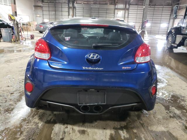 KMHTC6AE1GU300811 - 2016 HYUNDAI VELOSTER TURBO BLUE photo 6