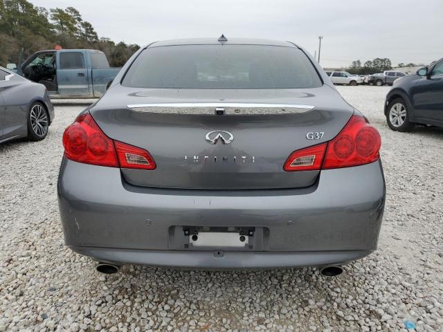 JN1CV6AP0DM724012 - 2013 INFINITI G37 BASE GRAY photo 6