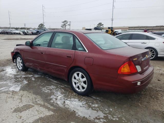 4T1BF28B3YU076711 - 2000 TOYOTA AVALON XL BURGUNDY photo 2