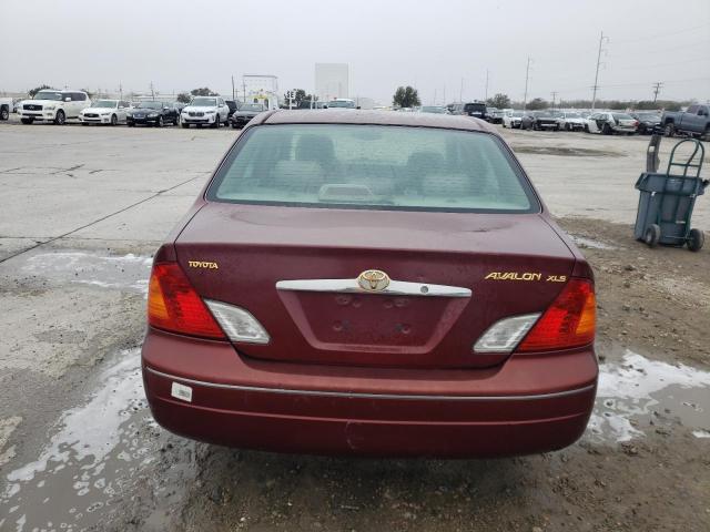 4T1BF28B3YU076711 - 2000 TOYOTA AVALON XL BURGUNDY photo 6