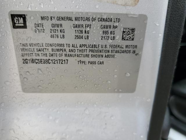 2G1WC5E38C1217217 - 2012 CHEVROLET IMPALA LTZ SILVER photo 13