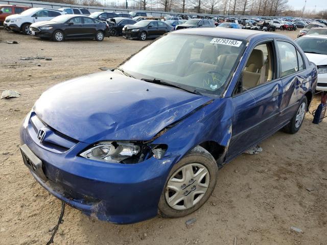 2HGES16335H561787 - 2005 HONDA CIVIC DX VP BLUE photo 1