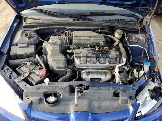 2HGES16335H561787 - 2005 HONDA CIVIC DX VP BLUE photo 11