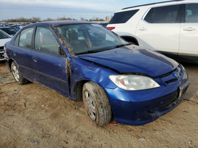 2HGES16335H561787 - 2005 HONDA CIVIC DX VP BLUE photo 4