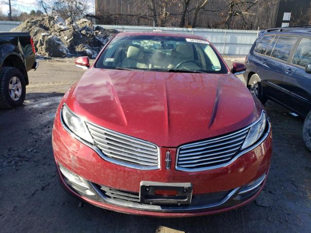 3LN6L2J93GR611480 - 2016 LINCOLN MKZ RED photo 5