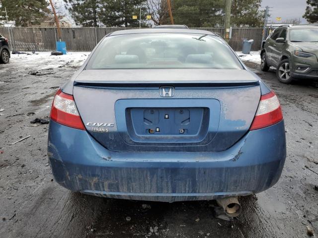 2HGFG128X6H571709 - 2006 HONDA CIVIC EX BLUE photo 6