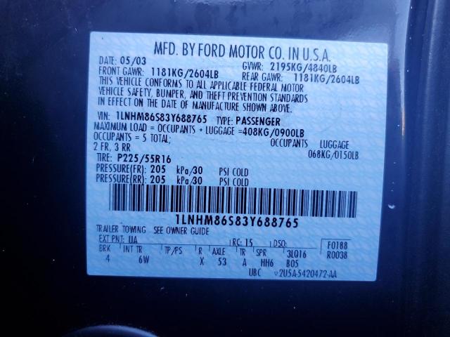 1LNHM86S83Y688765 - 2003 LINCOLN LS Qara foto 12