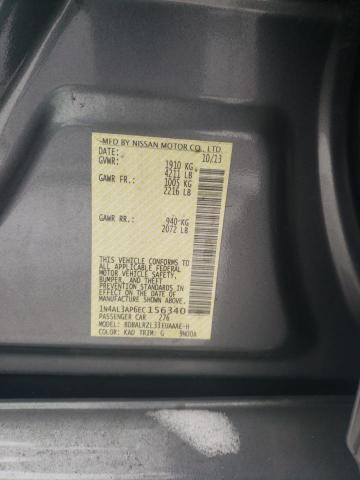 1N4AL3AP6EC156340 - 2014 NISSAN ALTIMA 2.5 GRAY photo 12