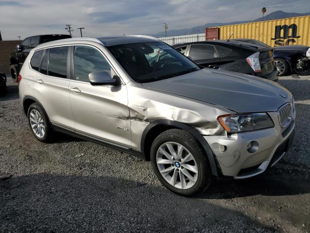 5UXWX9C51D0D00512 - 2013 BMW X3 XDRIVE28I SILVER photo 4