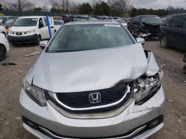 2HGFB2F93EH559908 - 2014 HONDA CIVIC EXL GRAY photo 5