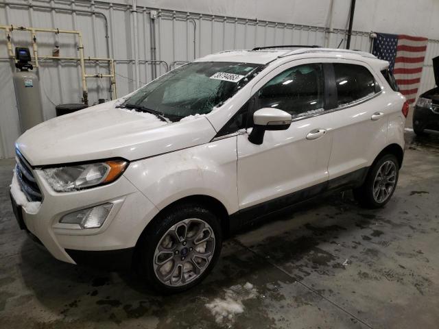 MAJ6S3KL8KC301099 - 2019 FORD ECOSPORT TITANIUM WHITE photo 1