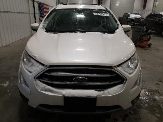 MAJ6S3KL8KC301099 - 2019 FORD ECOSPORT TITANIUM WHITE photo 5