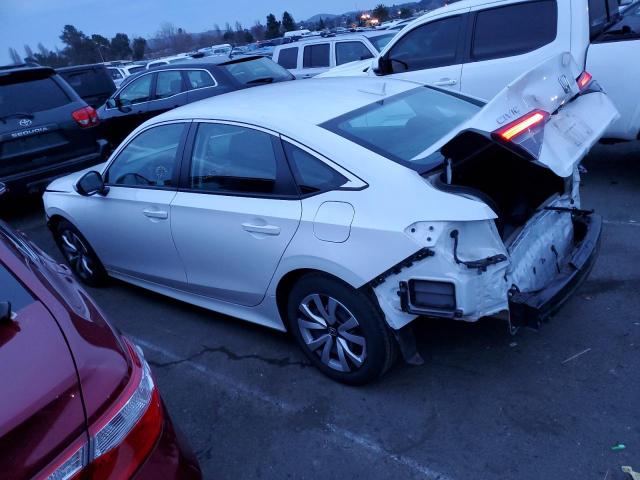 2HGFE2F27NH528283 - 2022 HONDA CIVIC LX WHITE photo 2