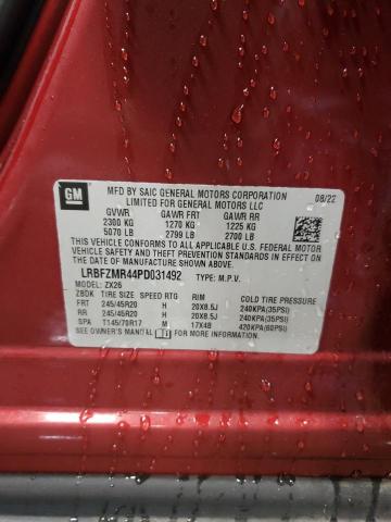 LRBFZMR44PD031492 - 2023 BUICK ENVISION PREFERRED Tünd qırmızı foto 13