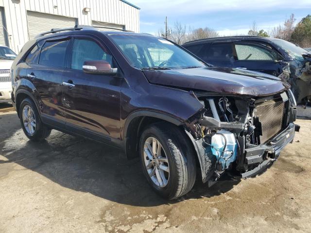 5XYKT3A63EG479679 - 2014 KIA SORENTO LX MAROON photo 4