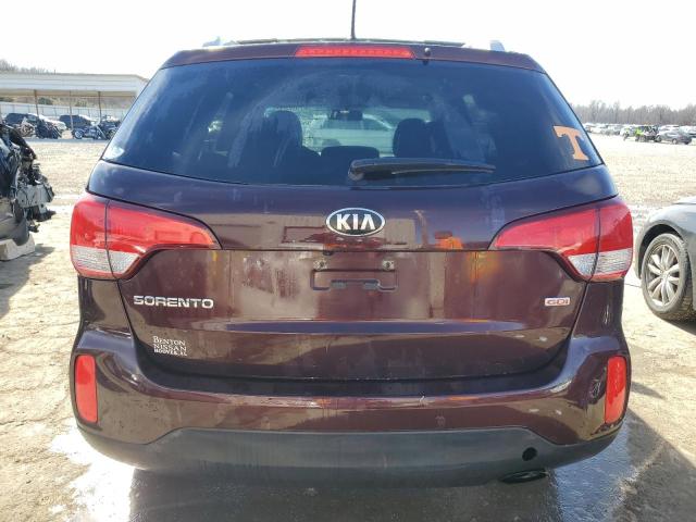 5XYKT3A63EG479679 - 2014 KIA SORENTO LX MAROON photo 6