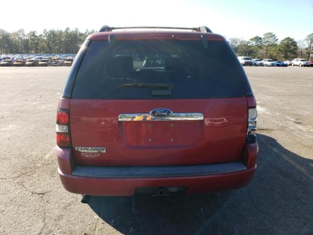 1FMEU63E48UA10129 - 2008 FORD EXPLORER XLT RED photo 6