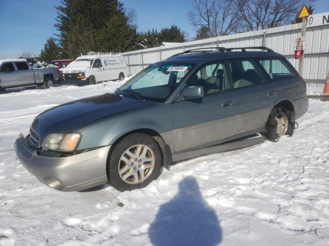 4S3BH686617626447 - 2001 SUBARU LEGACY OUTBACK LIMITED GREEN photo 1