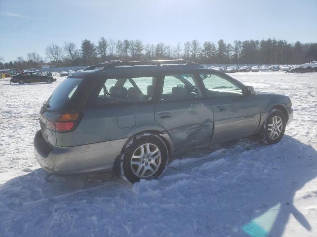 4S3BH686617626447 - 2001 SUBARU LEGACY OUTBACK LIMITED GREEN photo 3