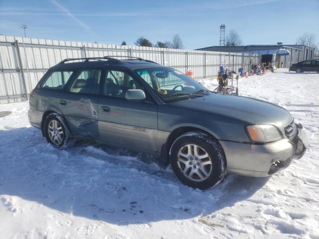 4S3BH686617626447 - 2001 SUBARU LEGACY OUTBACK LIMITED GREEN photo 4