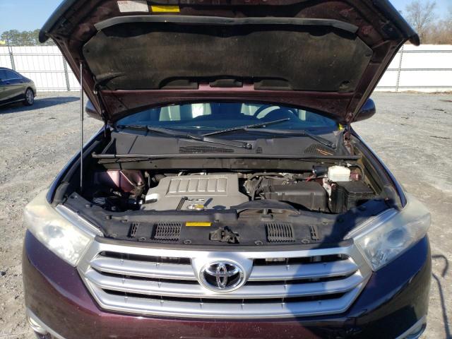 5TDBK3EH2CS137512 - 2012 TOYOTA HIGHLANDER BASE Marron photo 12