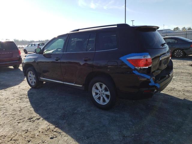 5TDBK3EH2CS137512 - 2012 TOYOTA HIGHLANDER BASE Marron photo 2