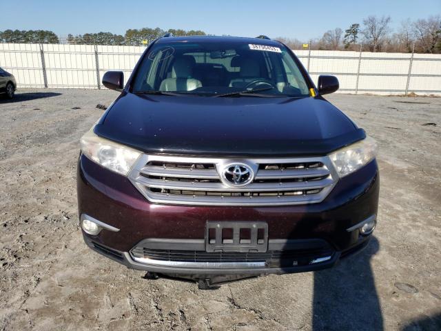 5TDBK3EH2CS137512 - 2012 TOYOTA HIGHLANDER BASE Marron photo 5