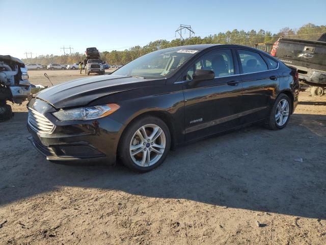 3FA6P0LU0JR128038 - 2018 FORD FUSION SE HYBRID BLACK photo 1