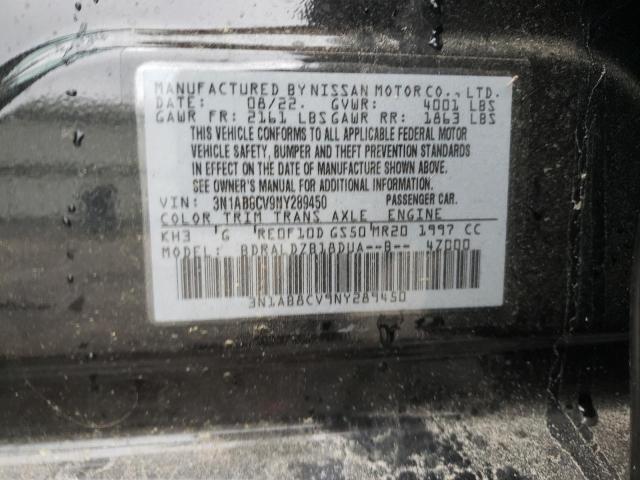 3N1AB8CV9NY289450 - 2022 NISSAN SENTRA SV BLACK photo 13