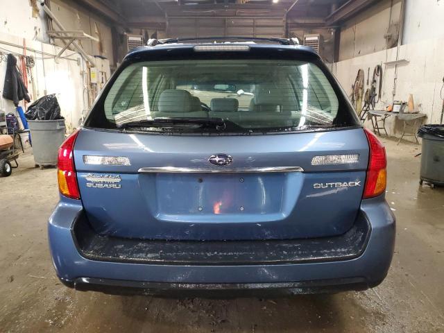 4S4BP61C376327818 - 2007 SUBARU LEGACY OUTBACK 2.5I BLUE photo 6