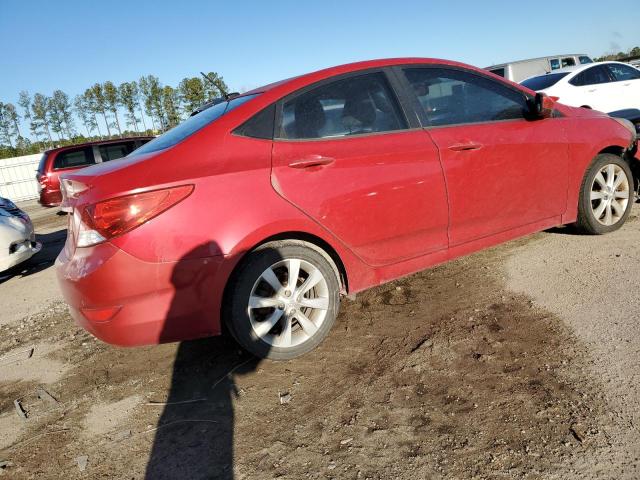 KMHCU4AE7DU340016 - 2013 HYUNDAI ACCENT GLS RED photo 3