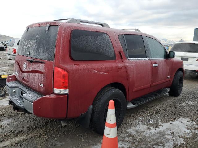 5N1AA08BX5N721701 - 2005 NISSAN ARMADA SE BURGUNDY photo 3