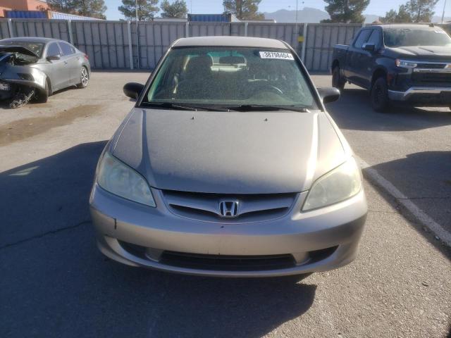 2HGES16634H532623 - 2004 HONDA CIVIC LX TAN photo 5