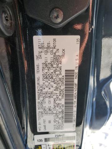 5TFUX4EN0BX008148 - 2011 TOYOTA TACOMA ACCESS CAB BLACK photo 12