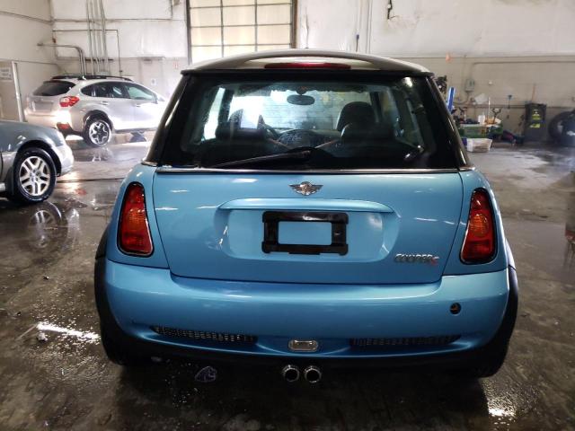 WMWRE33462TD52624 - 2002 MINI COOPER S BLUE photo 6