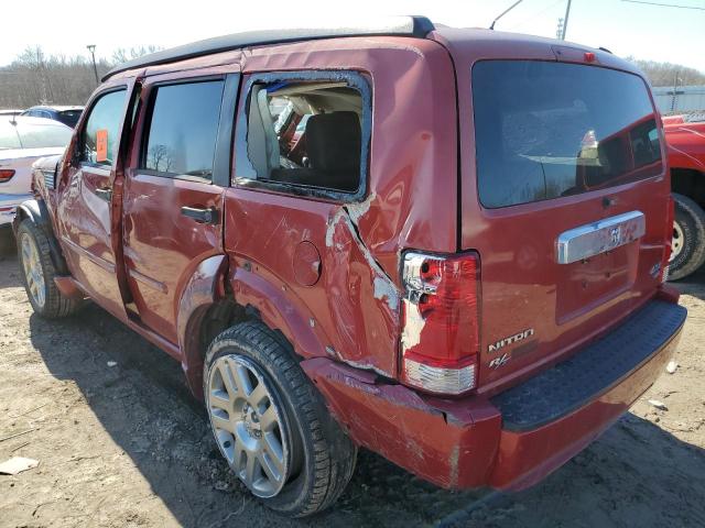 1D8GU58678W118209 - 2008 DODGE NITRO R/T RED photo 2