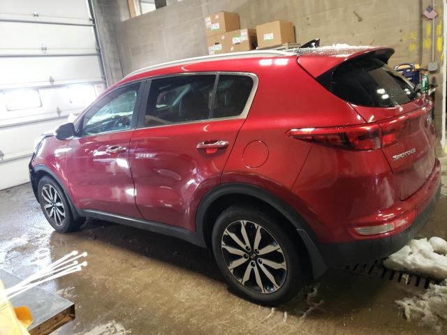 KNDPNCAC2H7072718 - 2017 KIA SPORTAGE EX RED photo 2