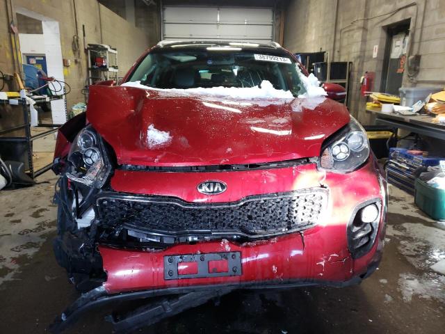 KNDPNCAC2H7072718 - 2017 KIA SPORTAGE EX RED photo 5