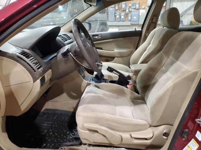 1HGCM554X5A808787 - 2005 HONDA ACCORD LX RED photo 7