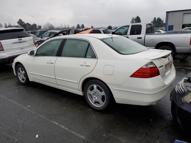 JHMCN36467C001400 - 2007 HONDA ACCORD HYBRID WHITE photo 2