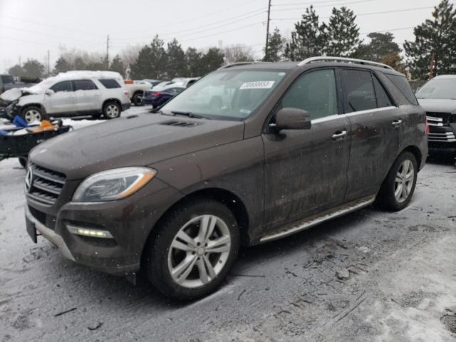 4JGDA5HBXEA396615 - 2014 MERCEDES-BENZ ML 350 4MATIC BROWN photo 1