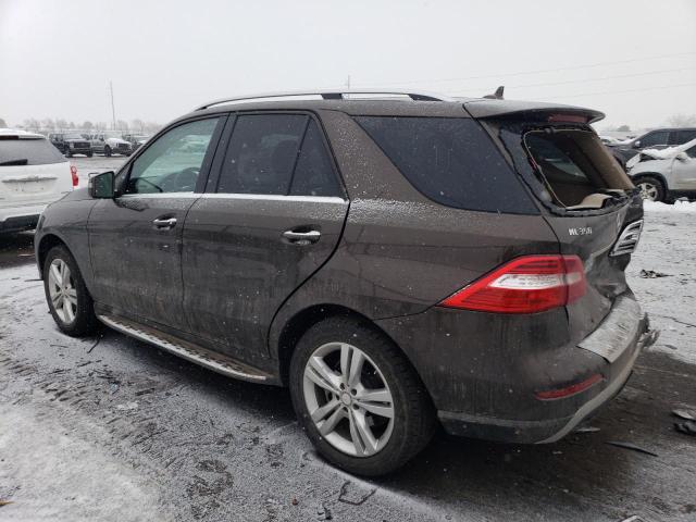 4JGDA5HBXEA396615 - 2014 MERCEDES-BENZ ML 350 4MATIC BROWN photo 2