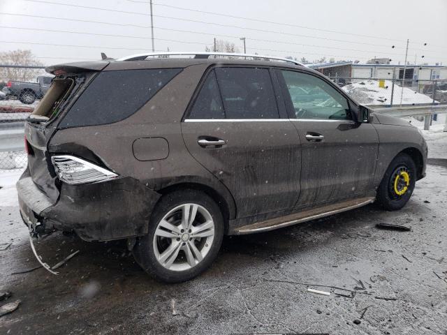 4JGDA5HBXEA396615 - 2014 MERCEDES-BENZ ML 350 4MATIC BROWN photo 3