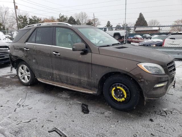 4JGDA5HBXEA396615 - 2014 MERCEDES-BENZ ML 350 4MATIC BROWN photo 4