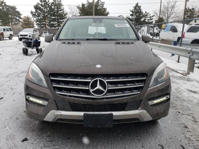 4JGDA5HBXEA396615 - 2014 MERCEDES-BENZ ML 350 4MATIC BROWN photo 5