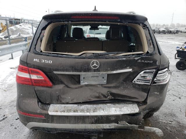 4JGDA5HBXEA396615 - 2014 MERCEDES-BENZ ML 350 4MATIC BROWN photo 6
